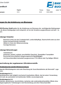 4.4.1 Anlieferbedingungen